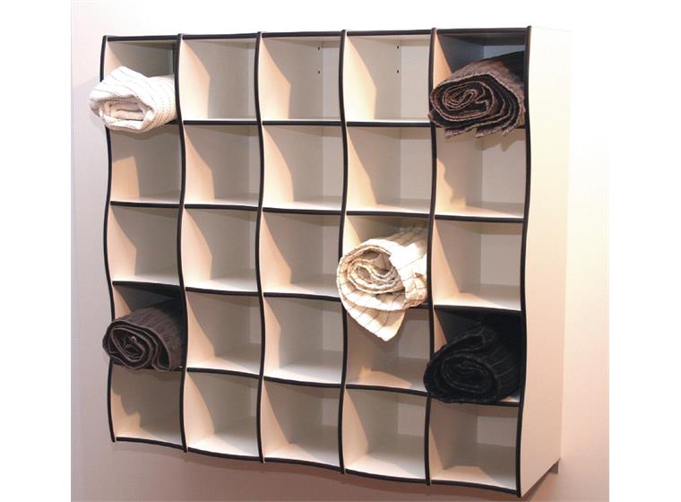 Pyyhehylly | 25 lokeroa 91 x 86 cm 